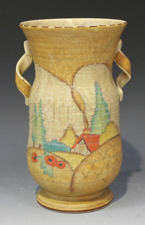devon fieldings vase of ribbed baluster form_古董,美术,收藏品(二